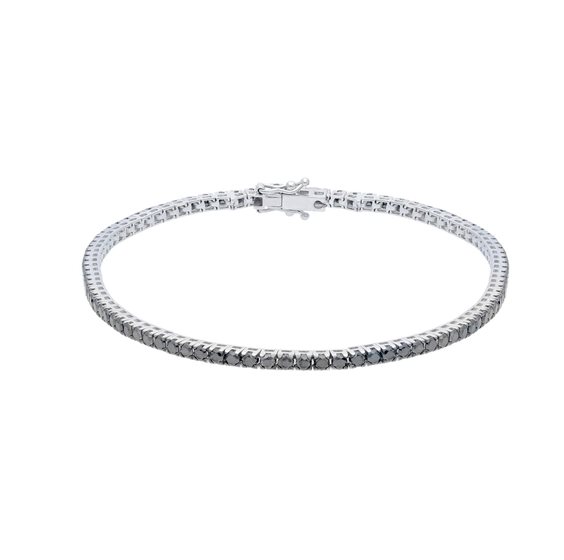 Bracciale Babila Milano in Oro bianco Diamante Black 2.87 Ct BBE3603KB185 - BBE3603KB185